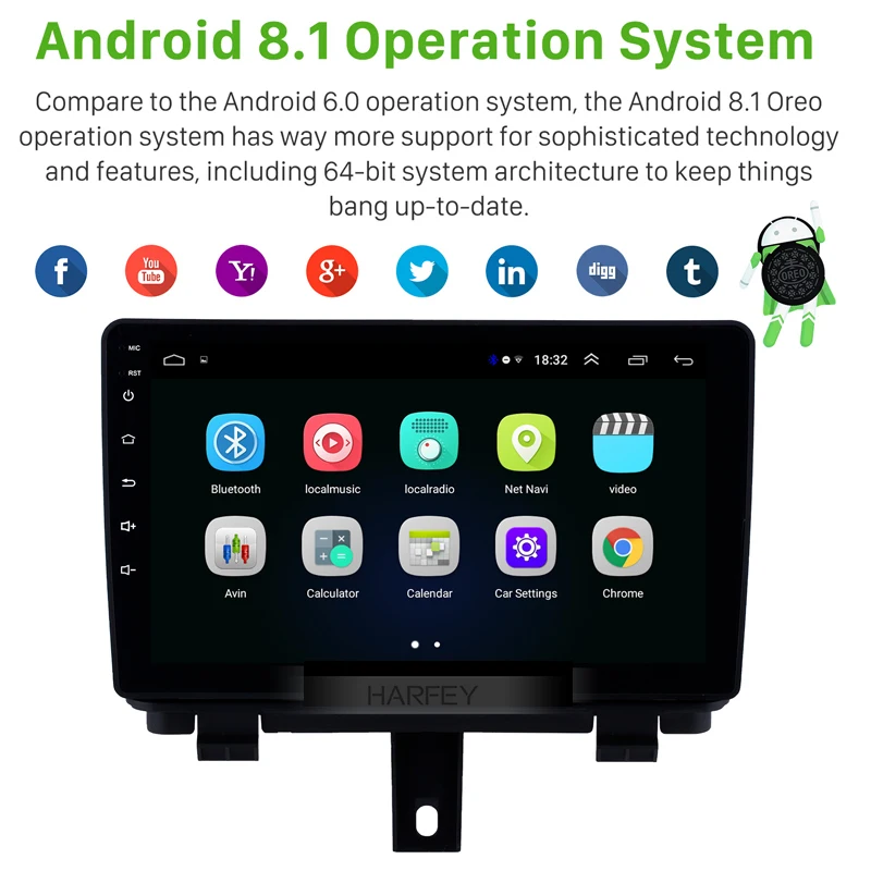 Cheap Harfey for AUDI Q3 2013-2017 Android 8.1 9" Bluetooth GPS Navi auto Radio support 3G WIFI Rearview DAB+ DVR Digital TV SWC OBD2 1