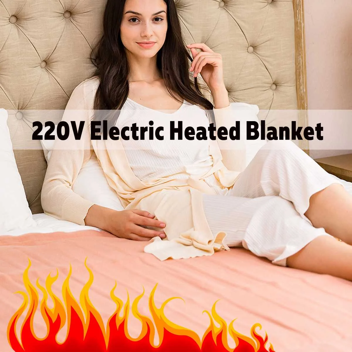 Electric Blanket Pure Pink Manta Electrica 140x160cm Electric Heating
