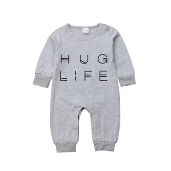 

1PCS Newborn Boys Baby Girls Bodysuit Jumpsuit Playsuit Casual Outfits Clothes Baby Girl Boy Bodysuits O-neck Long Sleeve