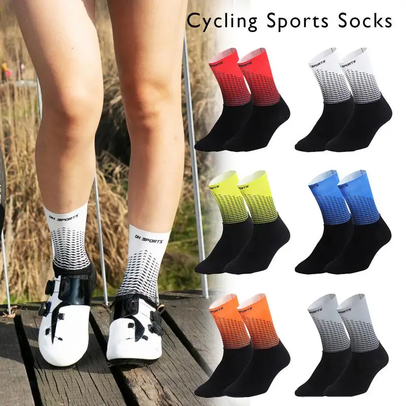

High Quality Professional Brand Sport Socks Breathable Road Bicycle Socks Outdoor Sports Racing Cycling Sock 2019 New