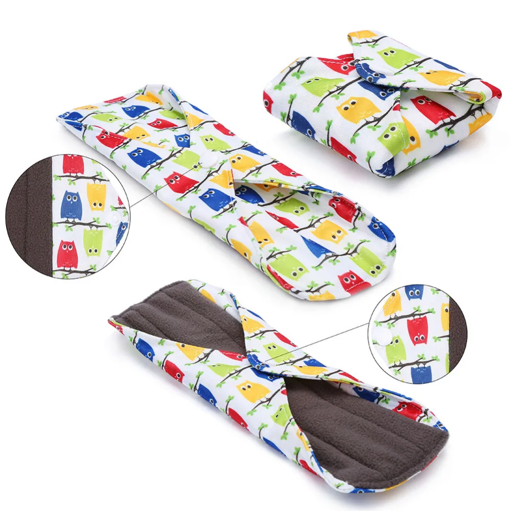 9 видов стилей многоразовая гигиеническая прокладка из бамбуковой ткани 25x18 см