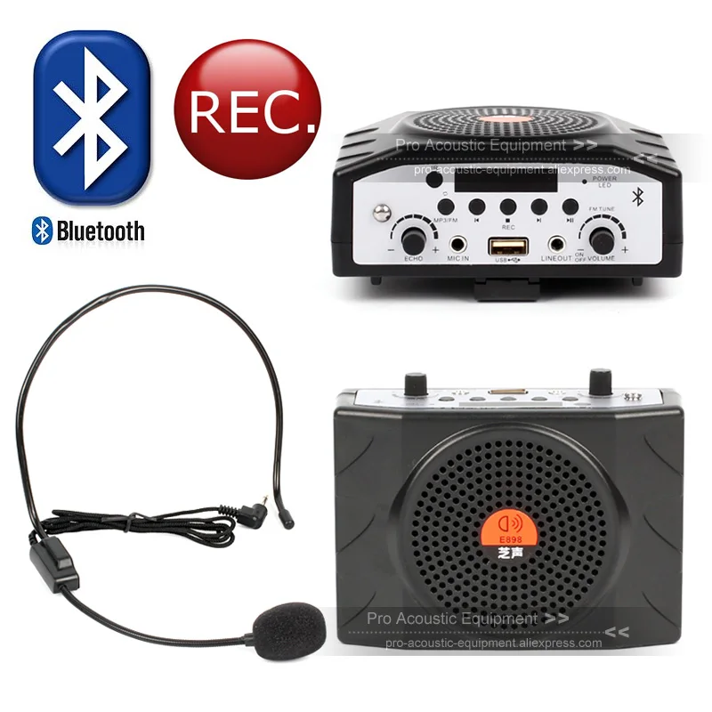 Bluetooth динамик гарнитура микрофон рекордер усилитель голоса для Мегафона