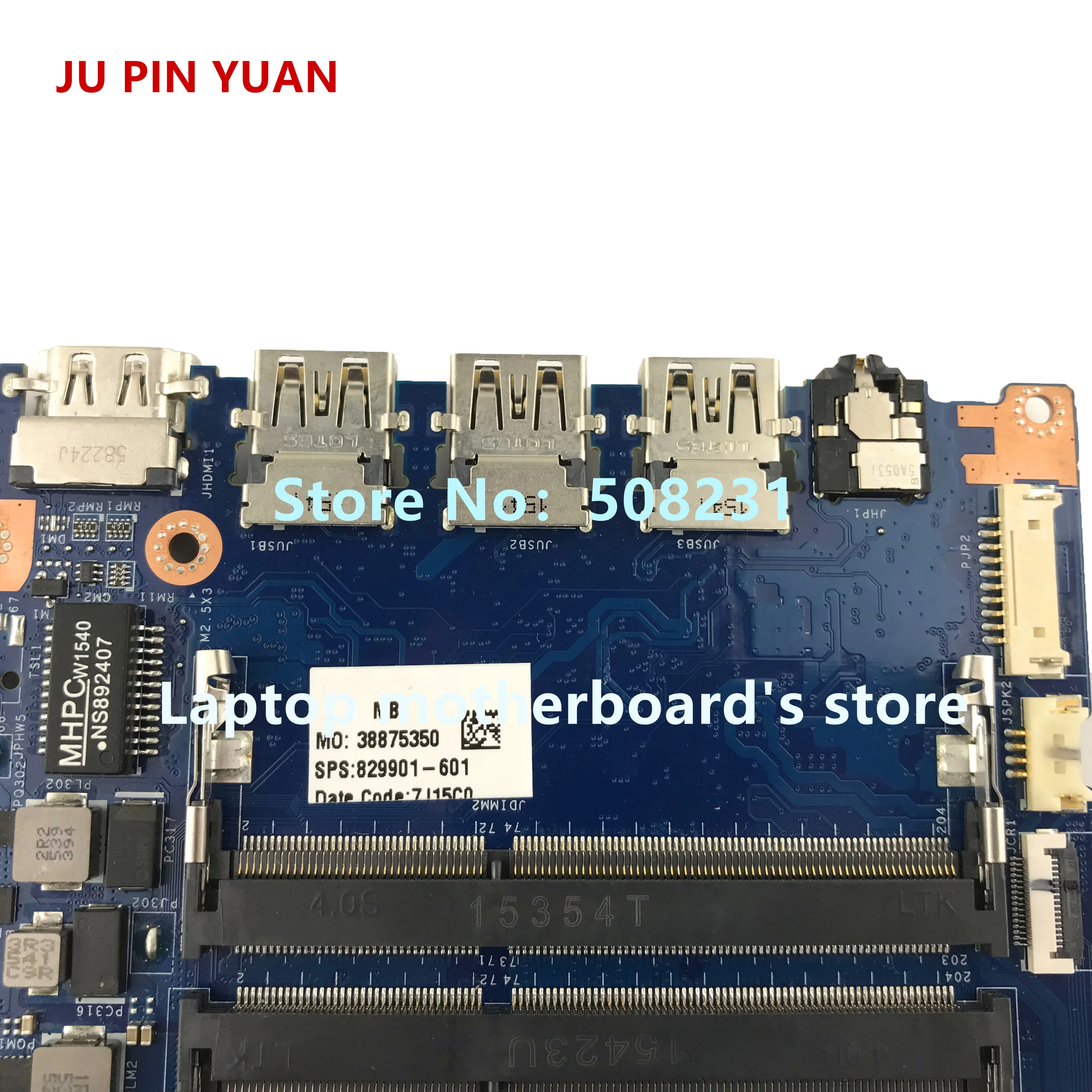 جو دبوس YUA 829901-601 ASW52 LA-C504P ل HP الحسد دفتر 15-AE 15T-AE 15T-AE100 اللوحة المحمول مع i7-6700HQ HM170