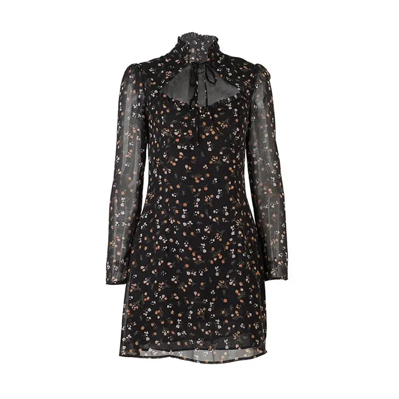 

Summer Casual Floral Print Mini Dress Elegant Women Boho Fashion Vintage A Line French Romantic Sweet Sexy Chic Short Dresses