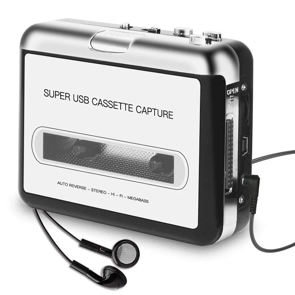 

Cassette Recorder & Player Tape to PC Super Cassette To MP3 Audio Music CD Digital Player Converter Capture Recorder and USB 2.0