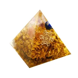 AURAREIKI Orgonite Pyramid Maripura Chakra GabrieTreatment Anxiety Natural Citrine Lapis White Crystal Resin Crafts Decoration AURAREIKI Orgonite Pyramid Maripura Chakra GabrieTreatment Anxiety Natural Citrine Lapis White Crystal Resin Crafts Decoration