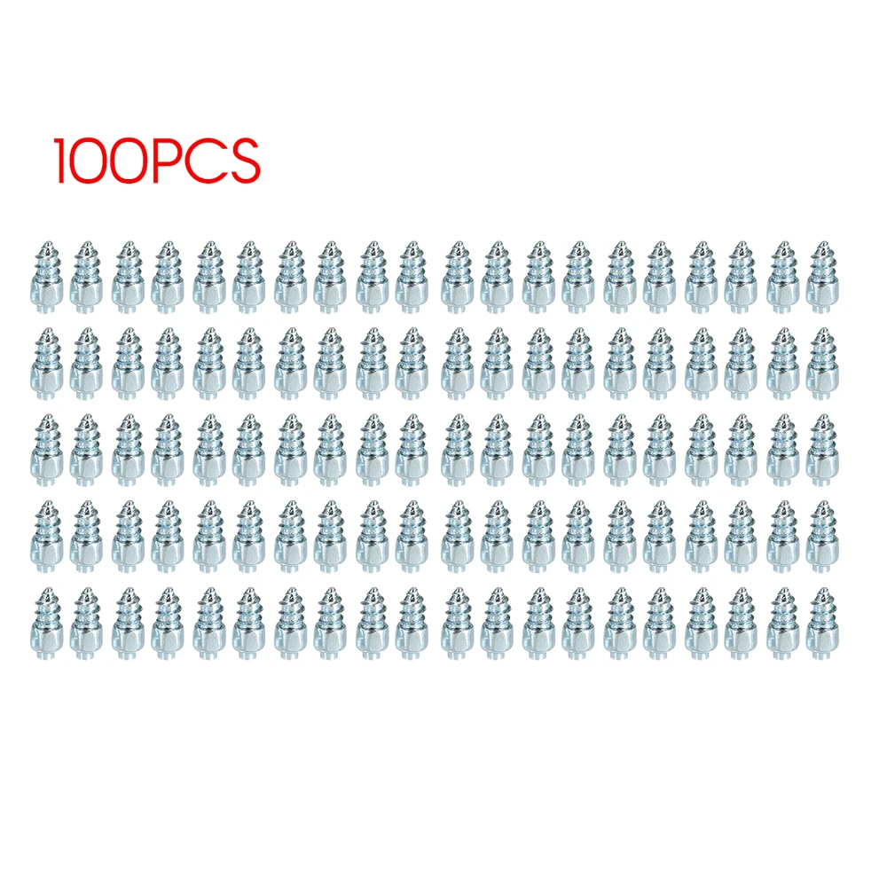 Новая модель винта для снега шипы для шин противоскользящие ниспадающие шипы колеса шины 100 шт для автомобиля мотоцикла велосипеда для Bmw Ford VW Audi