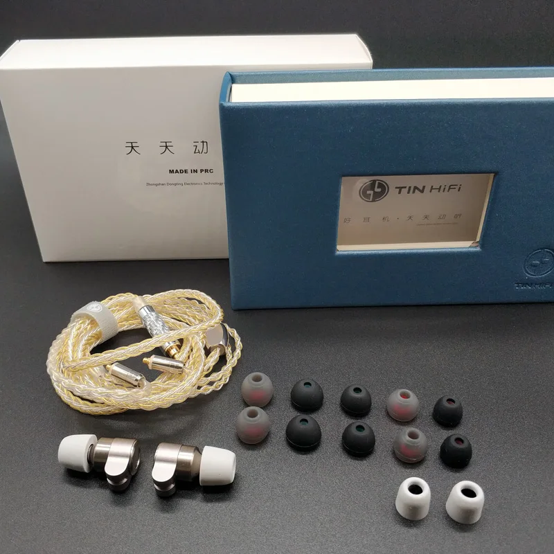 TINHIFI Олово аудио T3 металлические наушники 1 Баланс арматура+ 1 динамический гибрид драйвер вкладыши наушники со съемным кабель MMCX