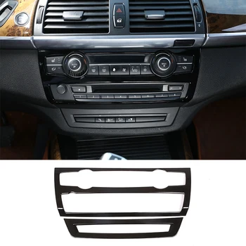 

Glossy Black ABS Chrome Air Conditioner Volume Button Decorative Frame Trim For BMW X5 E70 X6 E71 2008-2013 Car Accessories