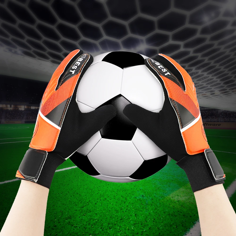 New Professional Kid's Soccer Gloves Finger Protection Latex Soccer Goalie Gloves Teenagers Breathable Sports Gloves 2019 New Professional Kid's Soccer Gloves Finger Protection Latex Soccer Goalie Gloves Teenagers Breathable Sports Gloves 2019
