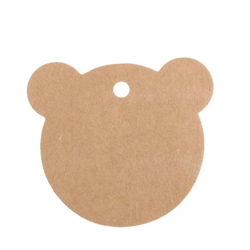 100 шт. Этикетки подарочные бирки крафт-карты Подарочные карты-коричневый/#6