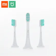 YOUPIN Mi Mijia, 3 шт, Soni c, электрические насадки для зубных щеток, 3D, высокая плотность, гибкая щетка, головка, высокая эффективность, чистка, уход за полостью рта