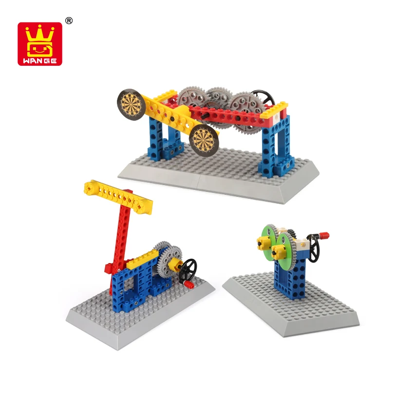 Wange механические инженерные строительные блоки кирпичи детские игрушки сделай