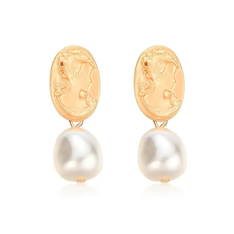 

Fashion Personality European American Temperament Exaggerated Pearl Earrings Suitable For Festivals Trade Fairs Housewarming