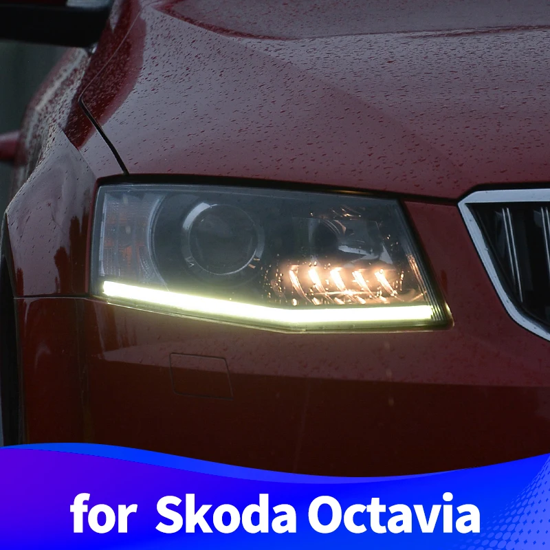 Головной светильник в сборе для Skoda Octavia 2015 2016 2017 светодиодный Противотуманные