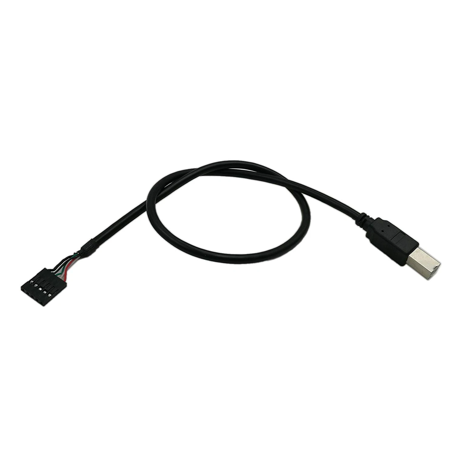 USB 2,0 Тип B штекер для Dupont 5 Pin клемма женского типа материнская плата кабель шнур (50 см)