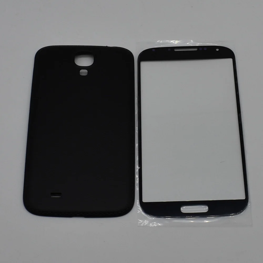 

1set=2pcs Battery door back Cover with touch Screen Front Glass Outer Lens Replacement For Samsung Galaxy S4 i9500 i9505 i9506