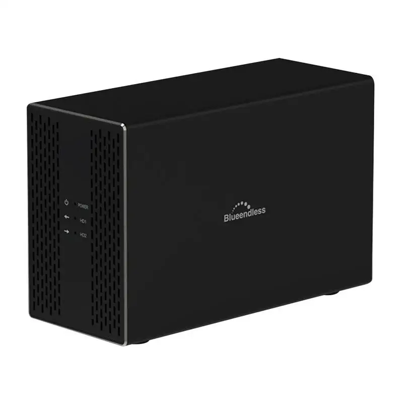 

Network Storage Box 3.5-inch Double Hard Disk Array Enclosure USB3.0 HDD Metal Case SATA Hard Disk Box