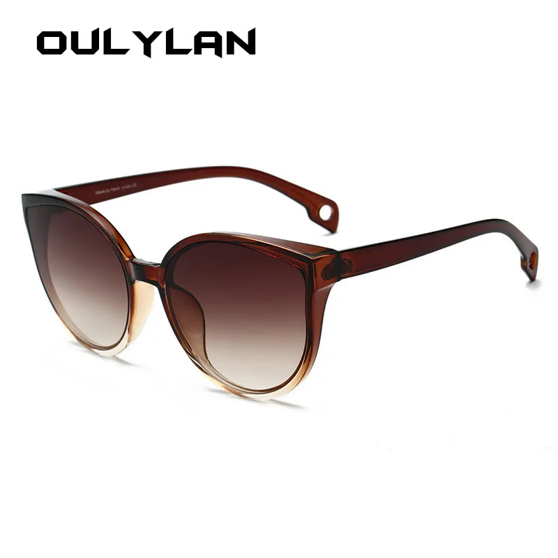 

Oulylan 2019 Oversized Sunglasses Women Vintage Cat Eye Sun glasses Ladies Luxury Brand Big Cateye Sunglass UV400 Eyewear