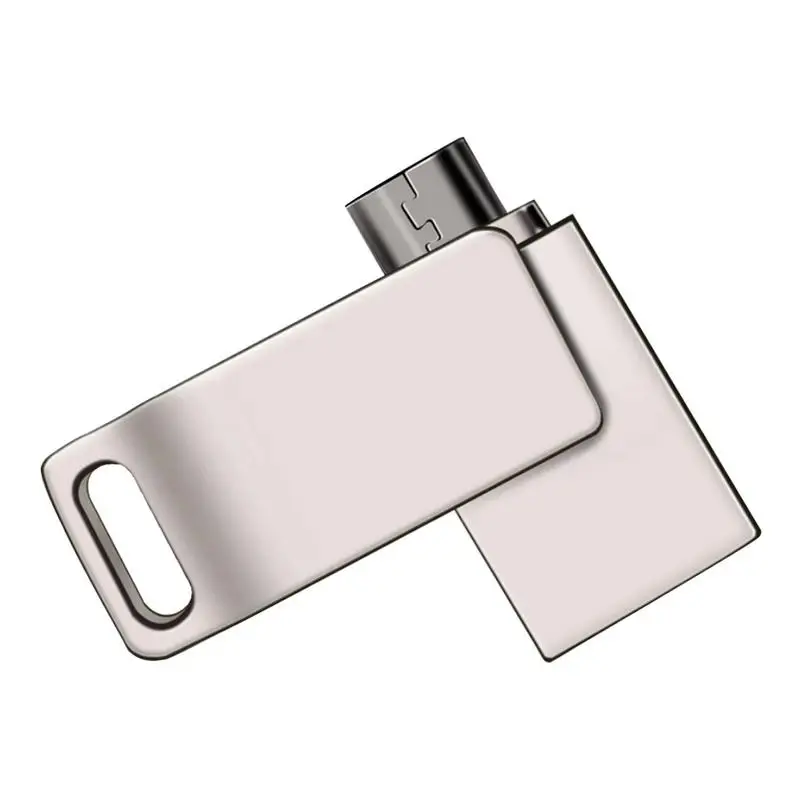 

Computer Phone Conversion U Disk 20Mb/s Dual-Use U Disk 16g32g64g Metal Rotation Two Usb2.0 High-Speed Flash Drive