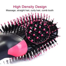 1000 Вт Профессиональный фен-щетка 2 в 1, выпрямитель для волос, гребень для завивки, электрический фен с гребнем, щетка для волос, ролик