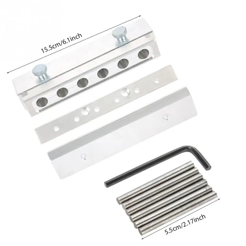 

6 Cavities DIY Lipstick Mold Aluminum Alloy Lip Balm Makeup Maker Tool lipstick filling mould For 12.1mm Tube