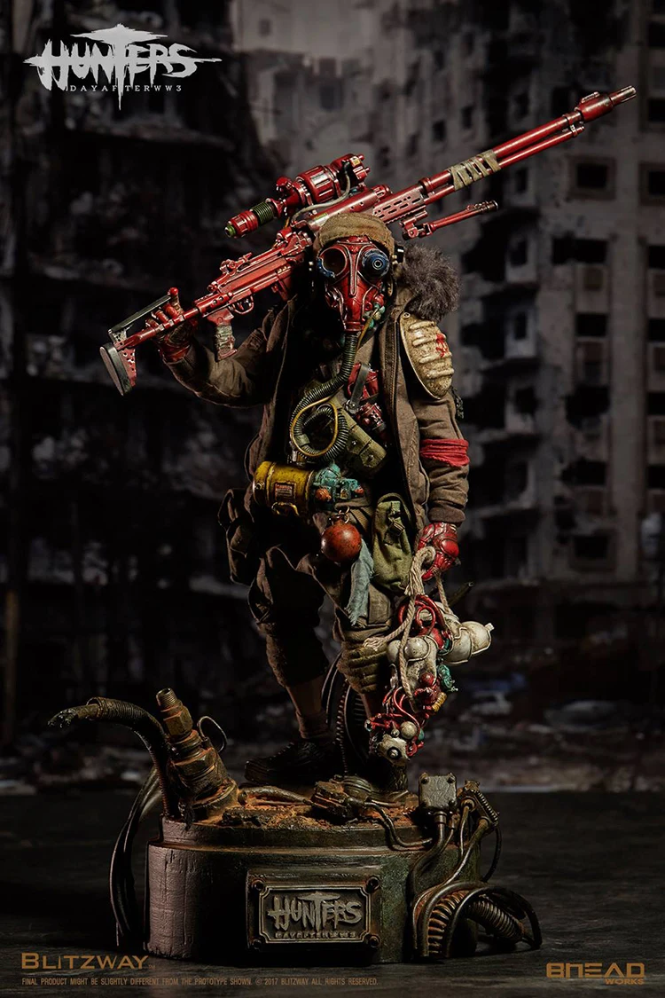 

1/6 Can Moving Occasionally Soldier Hunter's Day After Wwlll Boy PVC material can be action model collection gift free shipping