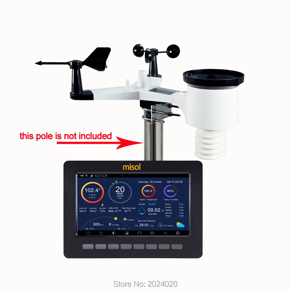 misol /Wireless weather station connect to WiFi upload data to web (wunderground)