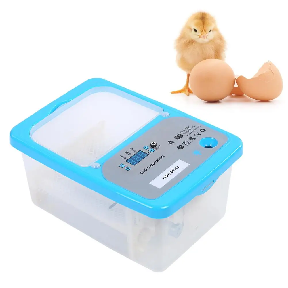 12 Eggs Incubator Fully Automatic Control Controller Thermostat Hygrostat Poultry Hatcher For Chickens 12 Eggs Incubator Fully Automatic Control Controller Thermostat Hygrostat Poultry Hatcher For Chickens