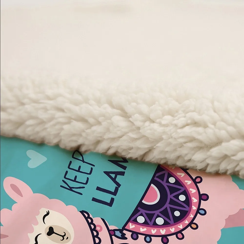Мультфильм Альпака серии кондиционер покрывало одеяло микрофибра Плед диван/кровать/Самолет путешествия постельные принадлежности дропшиппинг