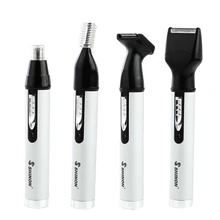 Shinon триммер для волос в носу 4 в 1 Usb электрические машинки для стрижки волос для лица и ушей лезвия из нержавеющей стали машинка для стрижки волос в носу с европейской вилкой