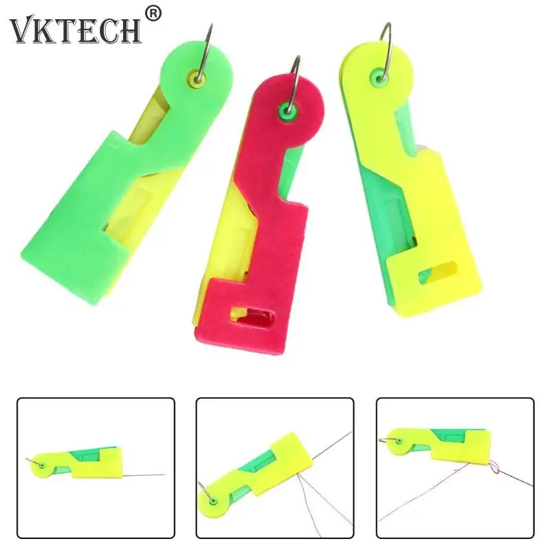 

3pcs/set Automatic Needle Threader Thread Helpful Elderly Guide Sewing Tool Lead Wire Device Sewing Accessories Random Color