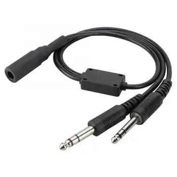 

Helicopter to General Aviation Headset Adapter Cable - David Clark AVCOMM U 174
