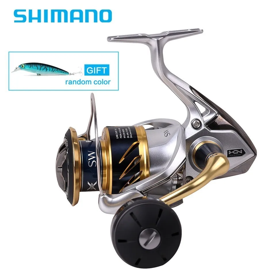 

Shimano Newest Original Stradic Sw 4000xg 4000hg 5000xg 5000pg Spinning Reel 6.2:1 Saltwater 6+1bb 11kg Drag X-ship Hagane