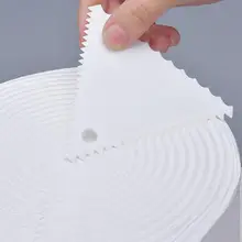 Треугольный пластиковый скребок крем для торта гладкие кухонные аксессуары практичные Инструменты для торта детские инструменты для самостоятельной очистки и использования