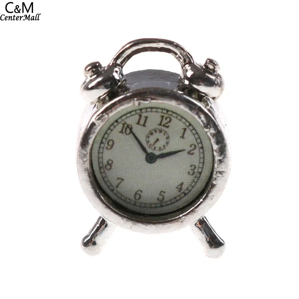

Mini Alarm Clock Dollhouse Miniatures Decoration Desk Table Decor House Gifts Children Girls durable reusable