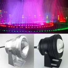 10 W LED подводный свет удаленного Управление RGB лампа IP67 Водонепроницаемый сад фонтан Пруд пастбища украшения Наружное освещение лампы