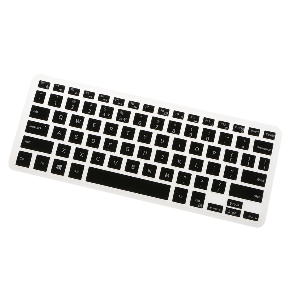 Силиконовый чехол с английской клавиатурой для Dell XPS13 9350/9360 черный|Чехлы