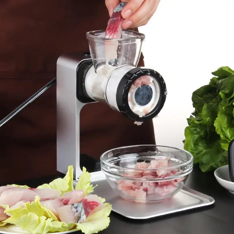 Manual Meat Grinder For Mincing Meat Vegetable Spice Hand Cranked Meat