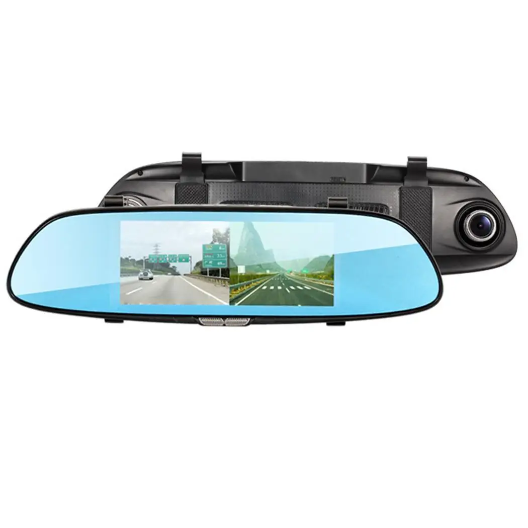 Hd видеорегистратор со встроенной картой TF зеркальный 1080 P 5 V DC автомобильная