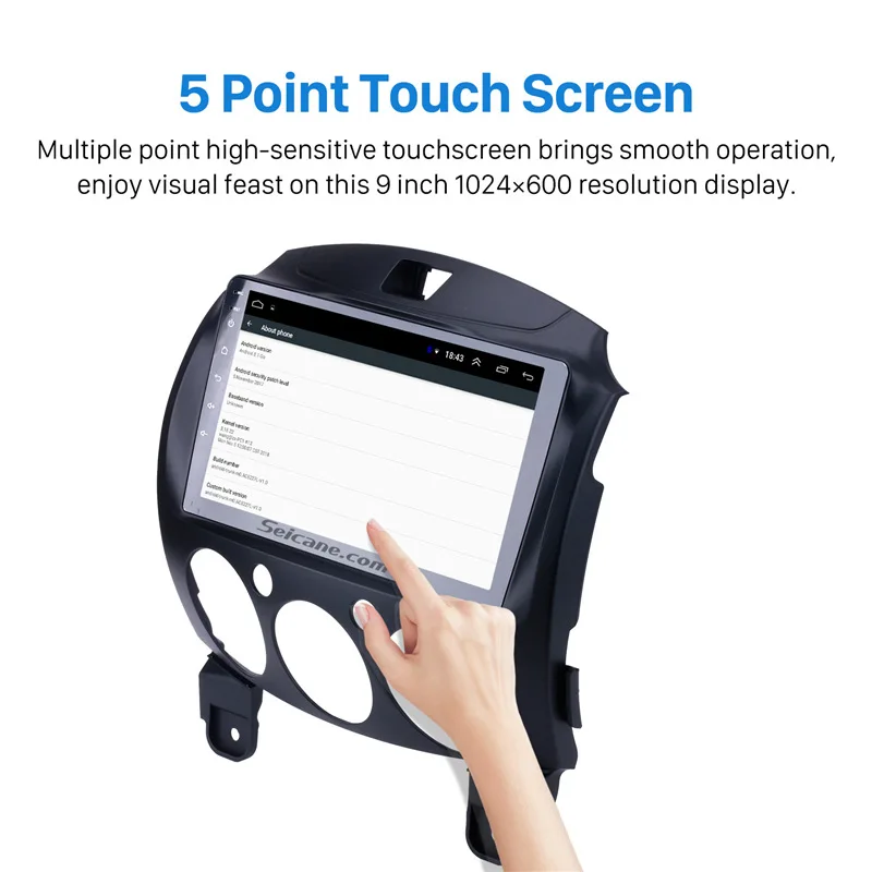 Цена Seicane Android 8,1 для MAZDA 2 Jinxiang DE третьего поколения 2007 2013 2014 Автомобильный Радио gps 9