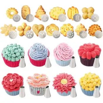 

Cookie Decorating Machine Stainless Steel Cookie Press With 13 Discs And 7 Icing Tips Baking Cookie Biscuit Moulds Tools