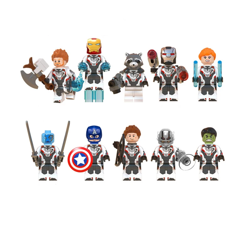 

New Superheroes Avengers 4 Endgame Ultimate Quinjet Set Compatible Legoing 76123 76124 76125 76126 Building Blocks Brick Toy