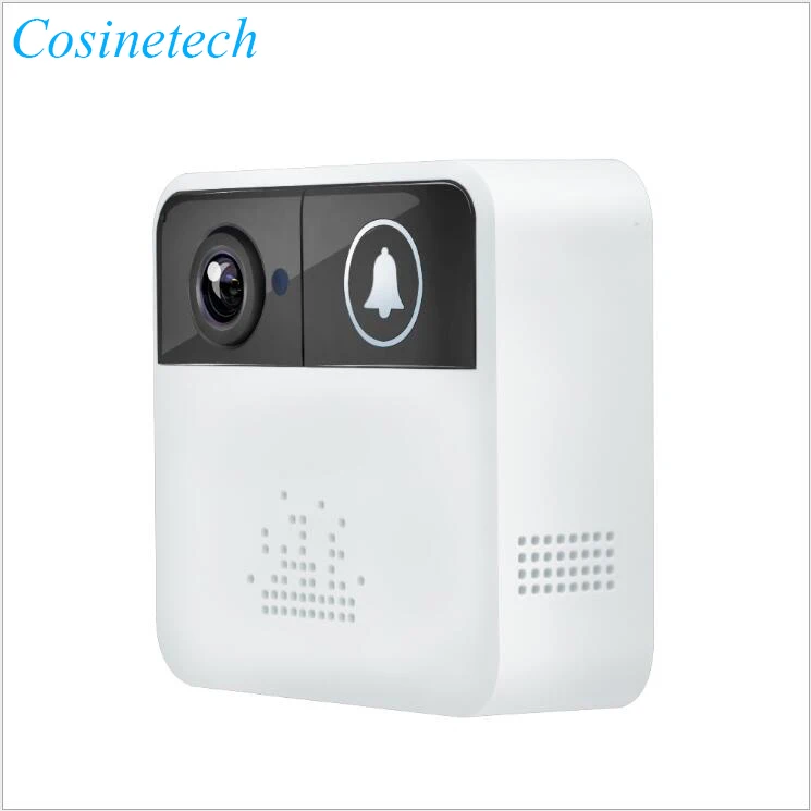 

Cosinetech 720P HD Wireless WIFI Doorbell Battery Door Camera Two Way Audio Intercom IP Door Bell Home Security APP Controlled