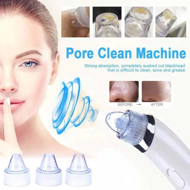 Murah Pro Pori Bersih Mesin Jerawat Komedo Remover Vacuum Suction Pori Bersih Mesin Pori Cleaner Perawatan Kulit Wajah