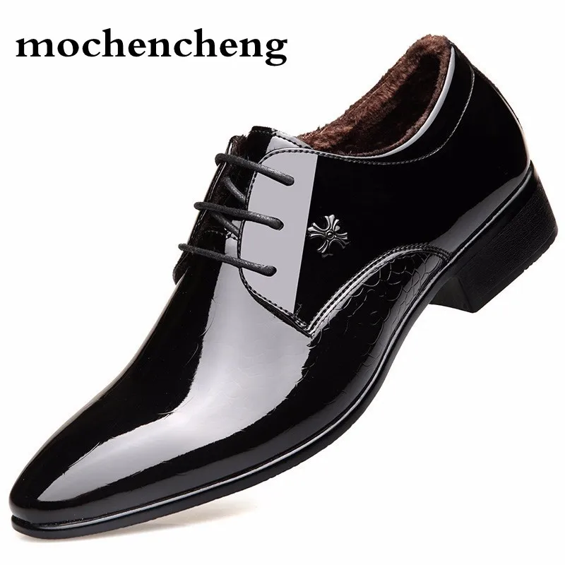 Zapatos de Hombre formales Zapatos Hombre Sapato Masculino vestido de boda Zapatos cortos de felpa Zapatos de charol Oxford Zapatos para hombres|Zapatos AliExpress