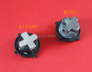 

10pcs/lot Chrome Silver Grey cross button With Black Base Transforming DPAD D-Pad Button For XBOX 360 Controller