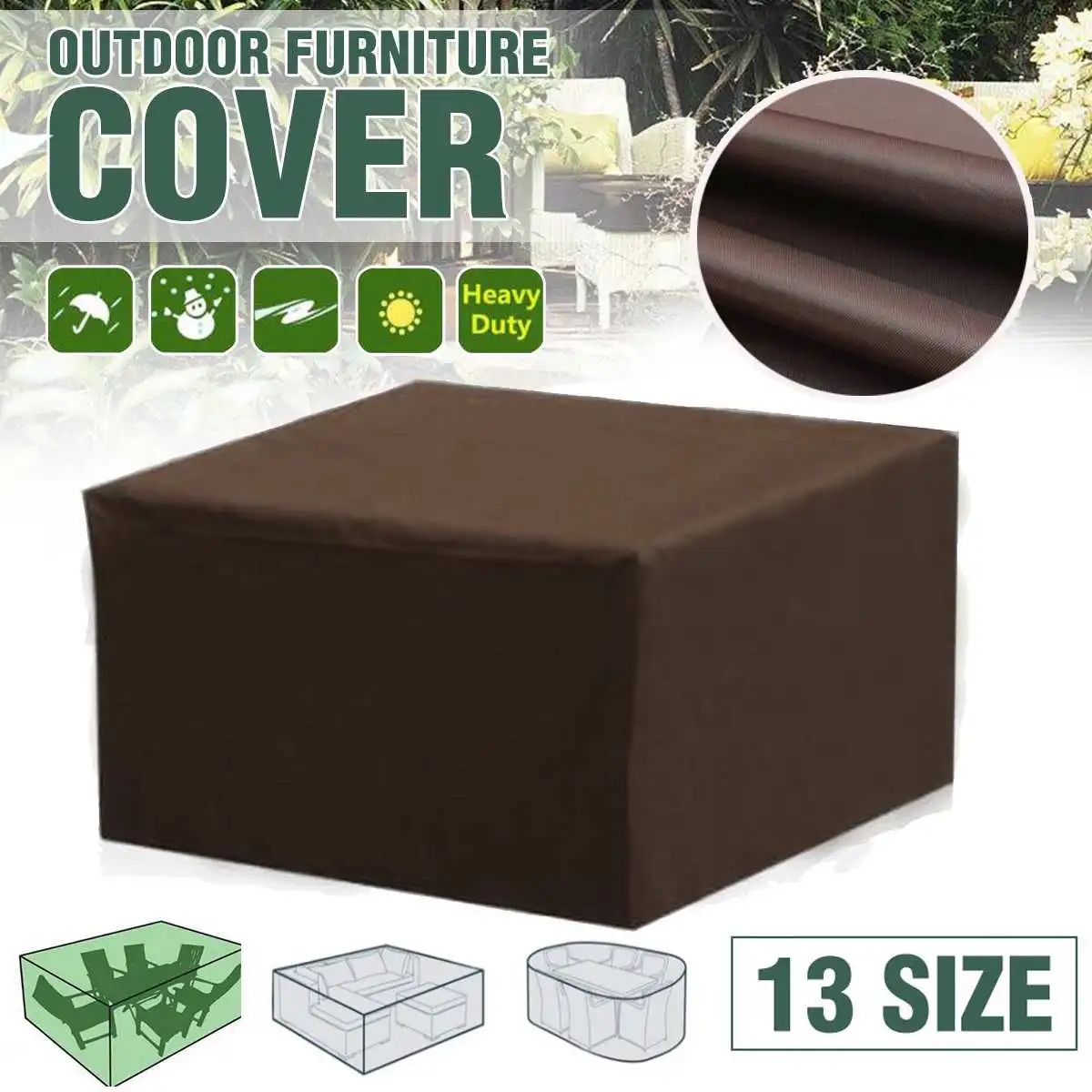 

Waterproof Outdoor Garden Furniture Cover Covers for Wicker Sofa Protection Set Table Lounge Patio Rain Snow Dustproof Covers