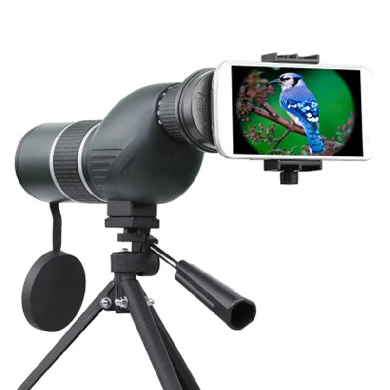 Водонепроницаемый Зрительная труба 12-36X 50A/15-45X 60A монокулярный телескоп с трансфокатором наблюдения за птицами HD оптическая телефонная камера линзы со штативом