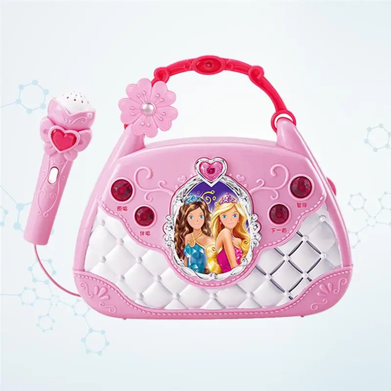 1 Набор караоке-плеера обучающий музыкальный ролевой игры милый портативный микрофон сумка аксессуар набор игрушек для подарка для детей